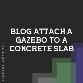 How to Attach a Gazebo to a Concrete Slab | Anchor Guide | Logo - Indexof